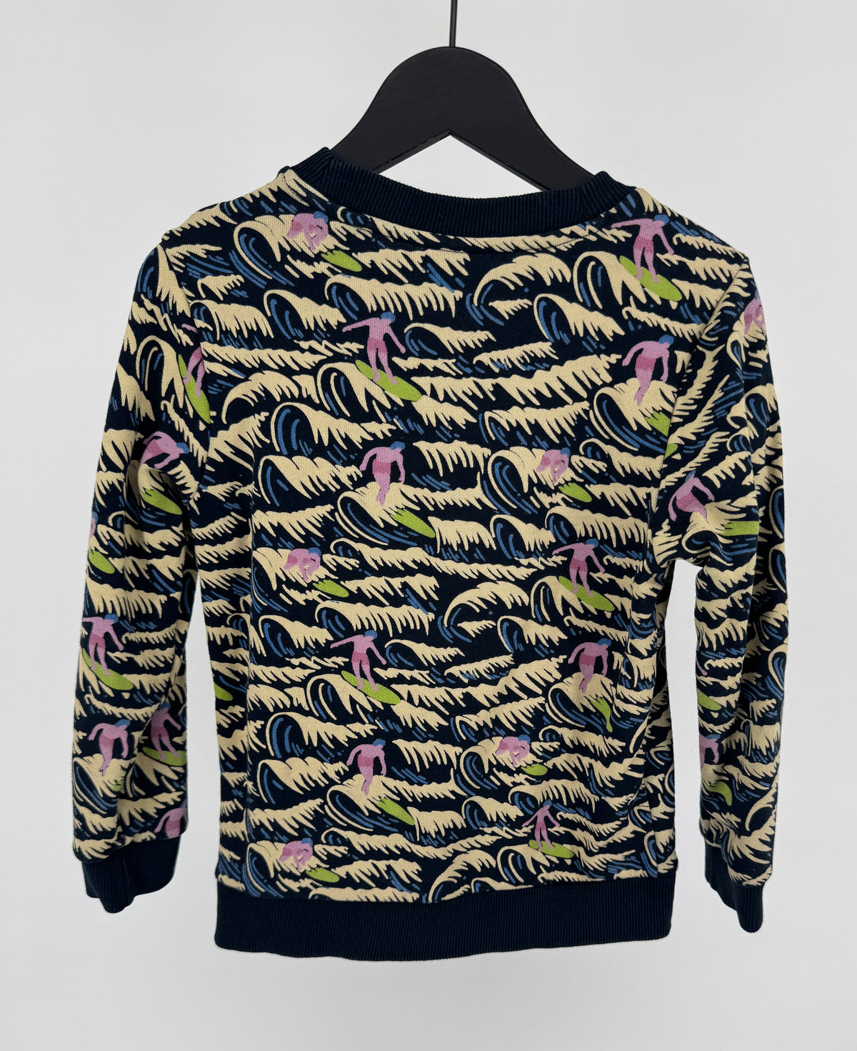 Trui Donkerblauw All Over Print Surfers Maat 116