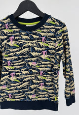 Trui Donkerblauw All Over Print Surfers Maat 116