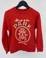 Trui Rood Let's Go To The Park Maat 116