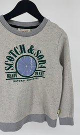 Trui Grijs Groene Print Ready To Eat Maat 116