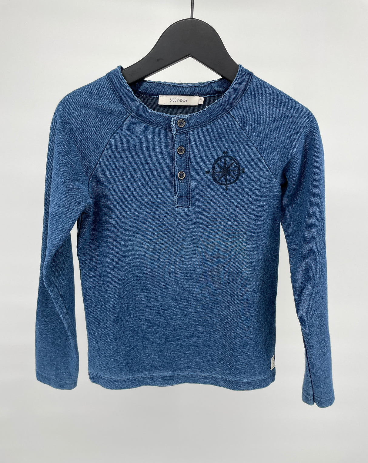 Longsleeve Blauw Maat 122 / 128
