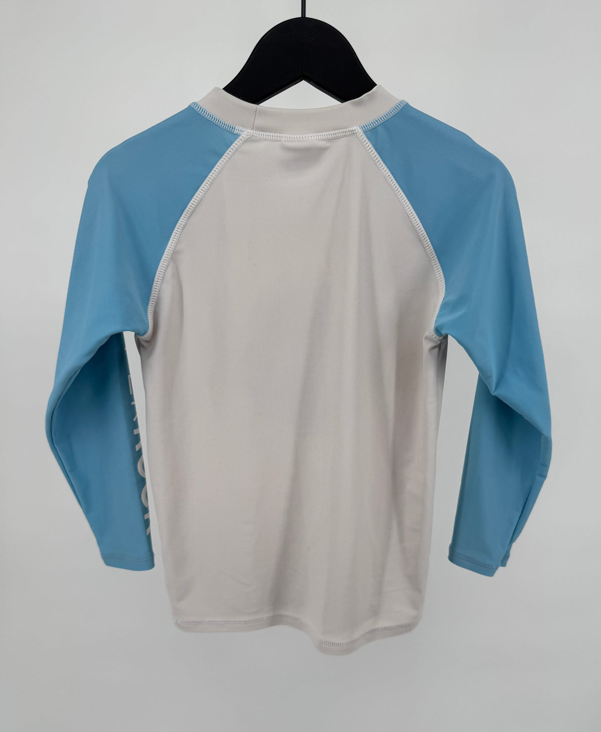 UV Surf Shirt Lange Mouw Beige Blauw Palmboom Maat 116