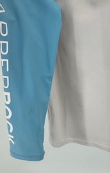 UV Surf Shirt Lange Mouw Beige Blauw Palmboom Maat 116