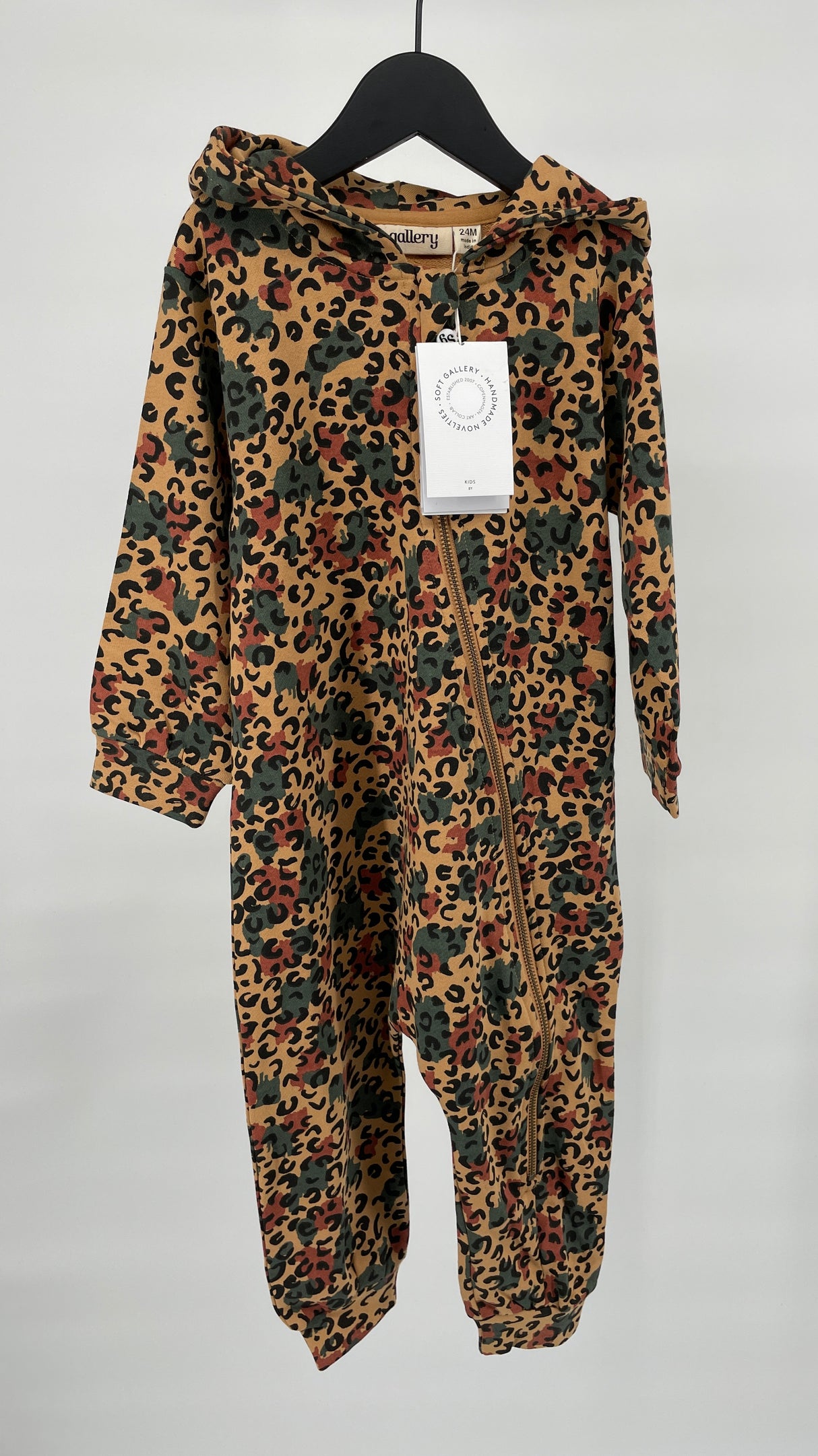 Jumpsuit Bruin met Camouflage Print