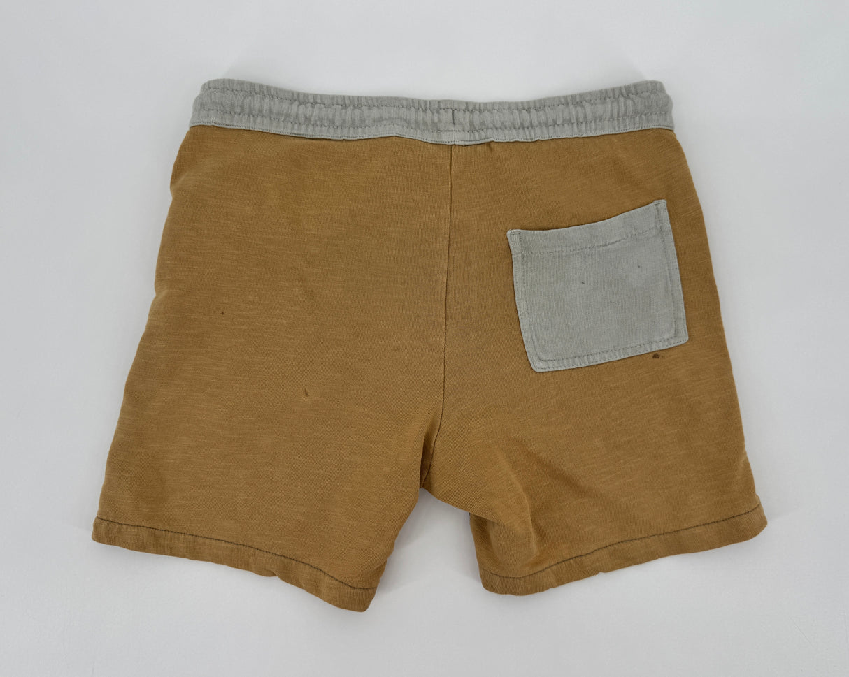 Korte Broek Blauw Bruin Color Block Maat 128