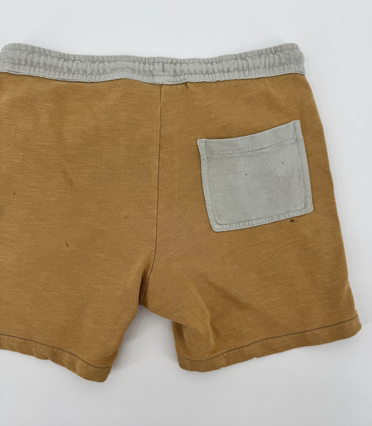 Korte Broek Blauw Bruin Color Block Maat 128