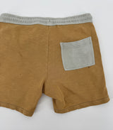 Korte Broek Blauw Bruin Color Block Maat 128