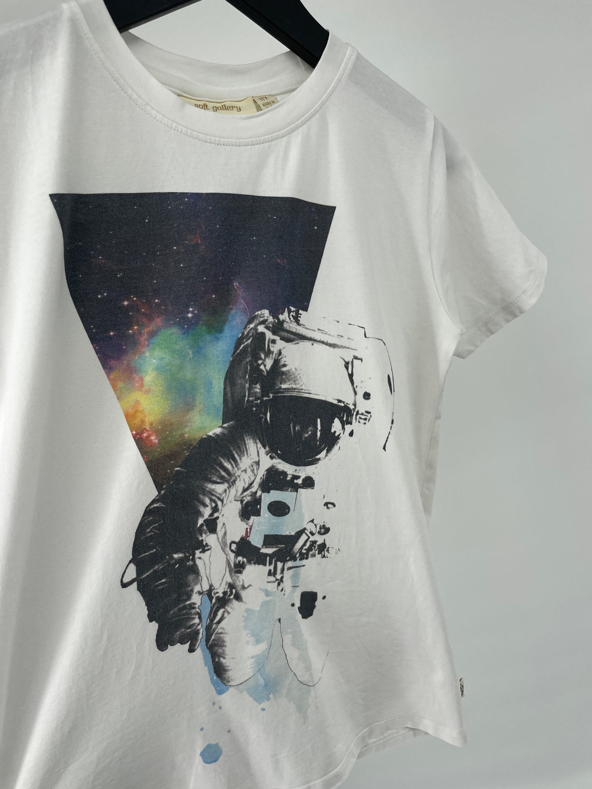 T-shirt Wit Astronaut Maat 146