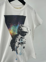 T-shirt Wit Astronaut Maat 146