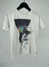 T-shirt Wit Astronaut Maat 146