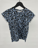 T-shirt Blauw Luipaard