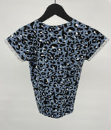 T-shirt Blauw Luipaard
