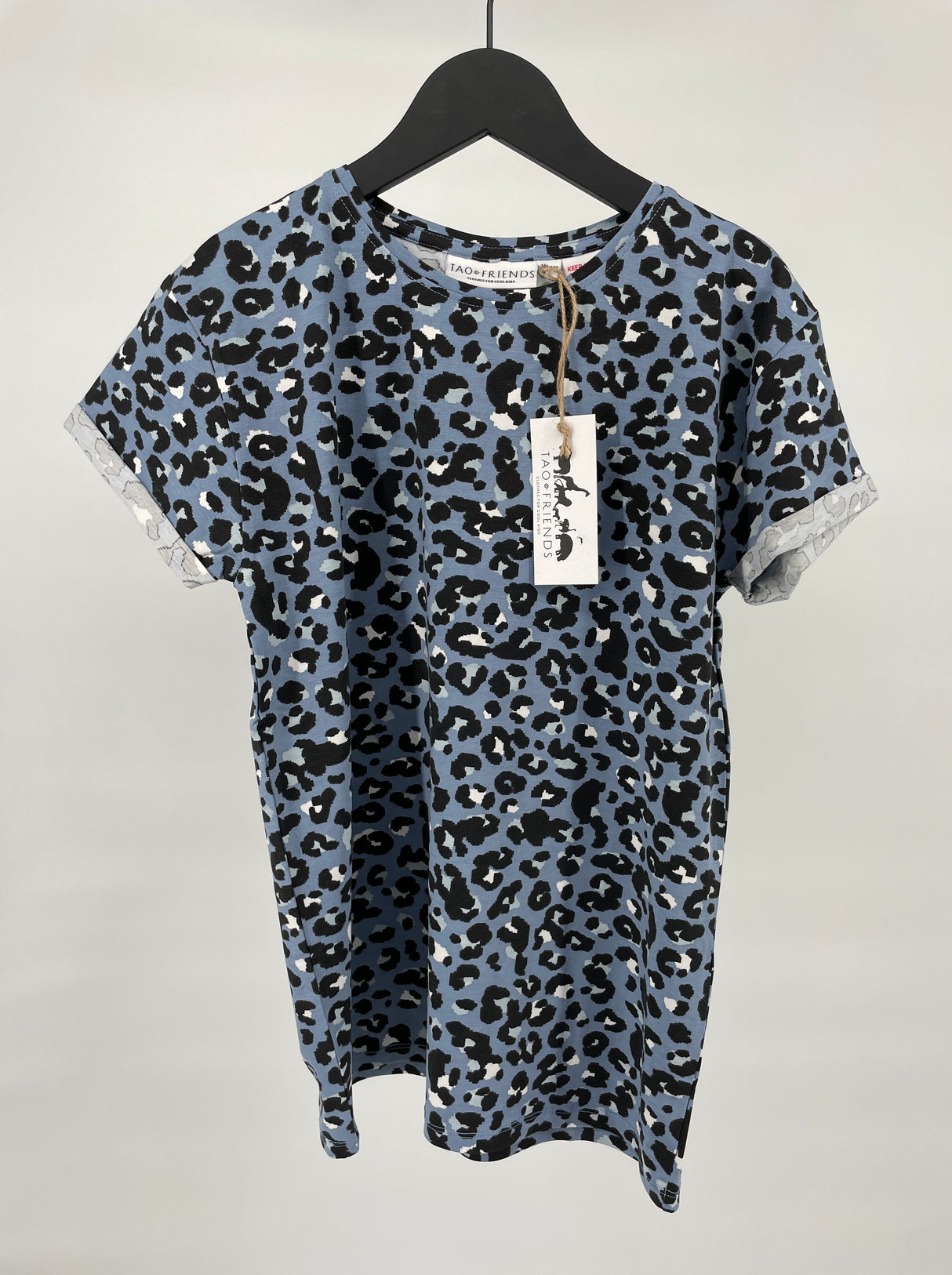 T-shirt Blauw Luipaard