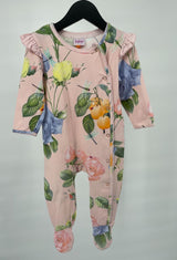 Pyjama Roze Bloemen Print Maat 80