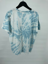 T-shirt Blauw Wit Tie Dye Maat 158 / 164