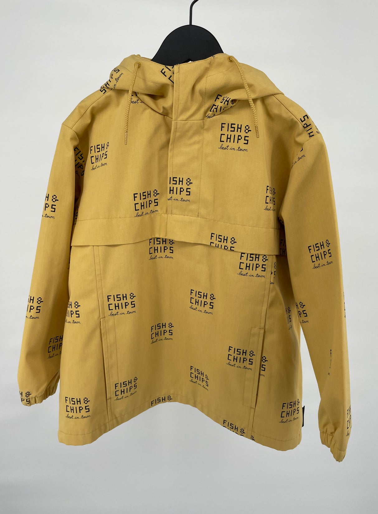 Pullover Jas Geel Fish & Chips Maat 140