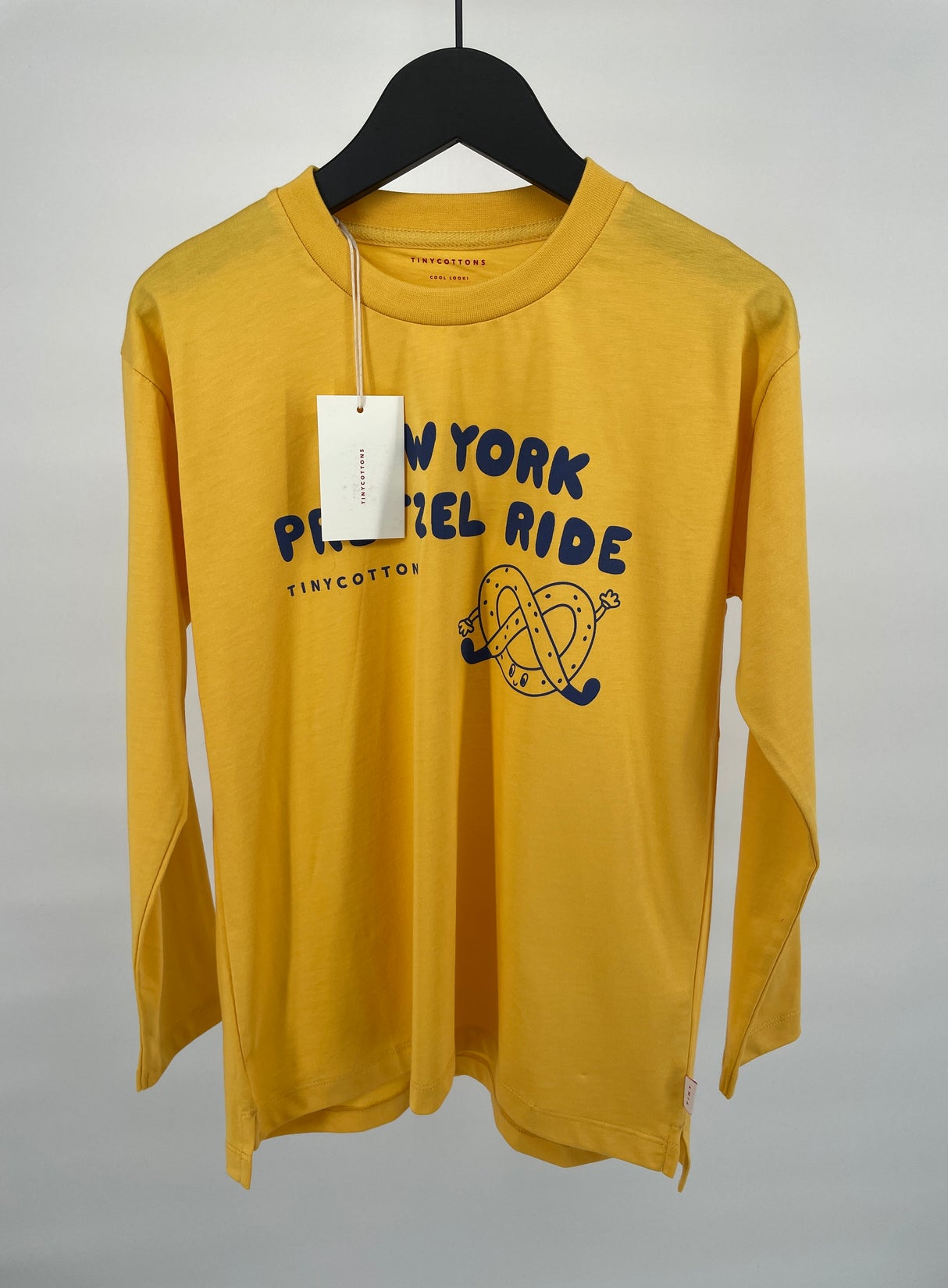 Longsleeve Geel New York Pretzel Ride Maat 140