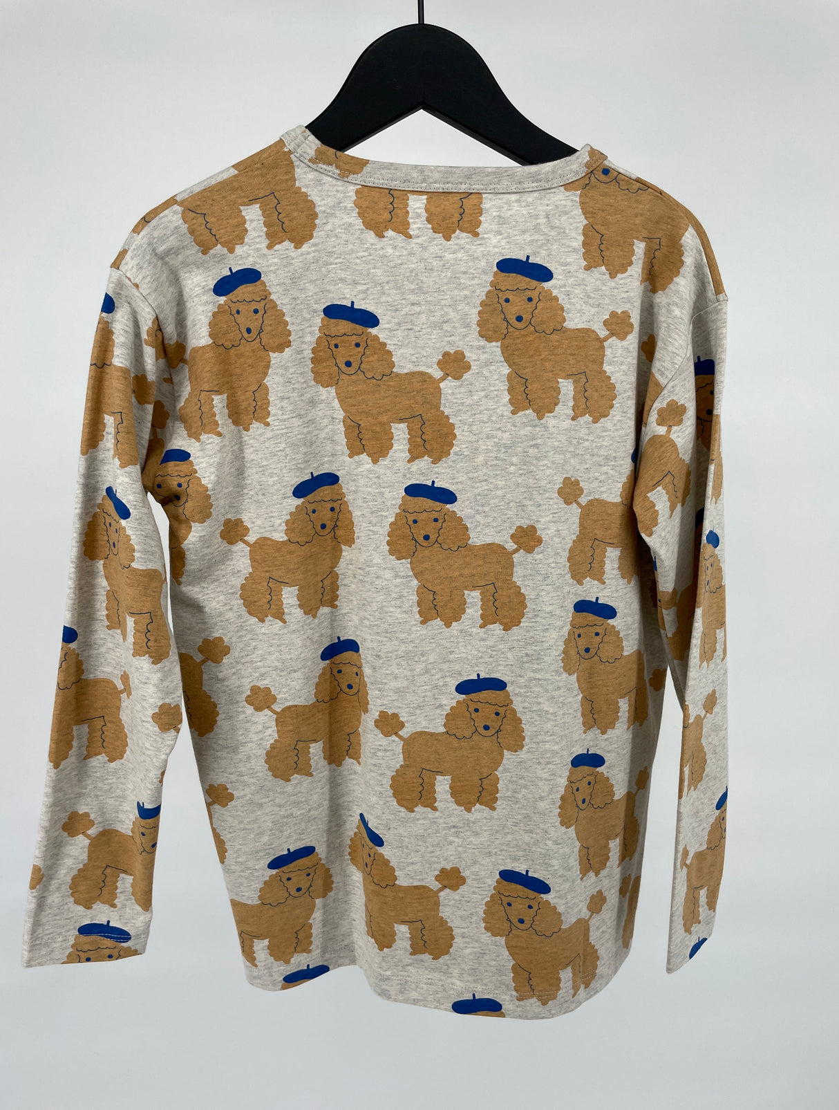 Longsleeve Grijs Poedel Print Maat 140