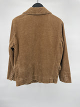 Corduroy Rib Jas Bruin Maat 128