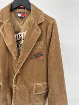 Corduroy Rib Jas Bruin Maat 128