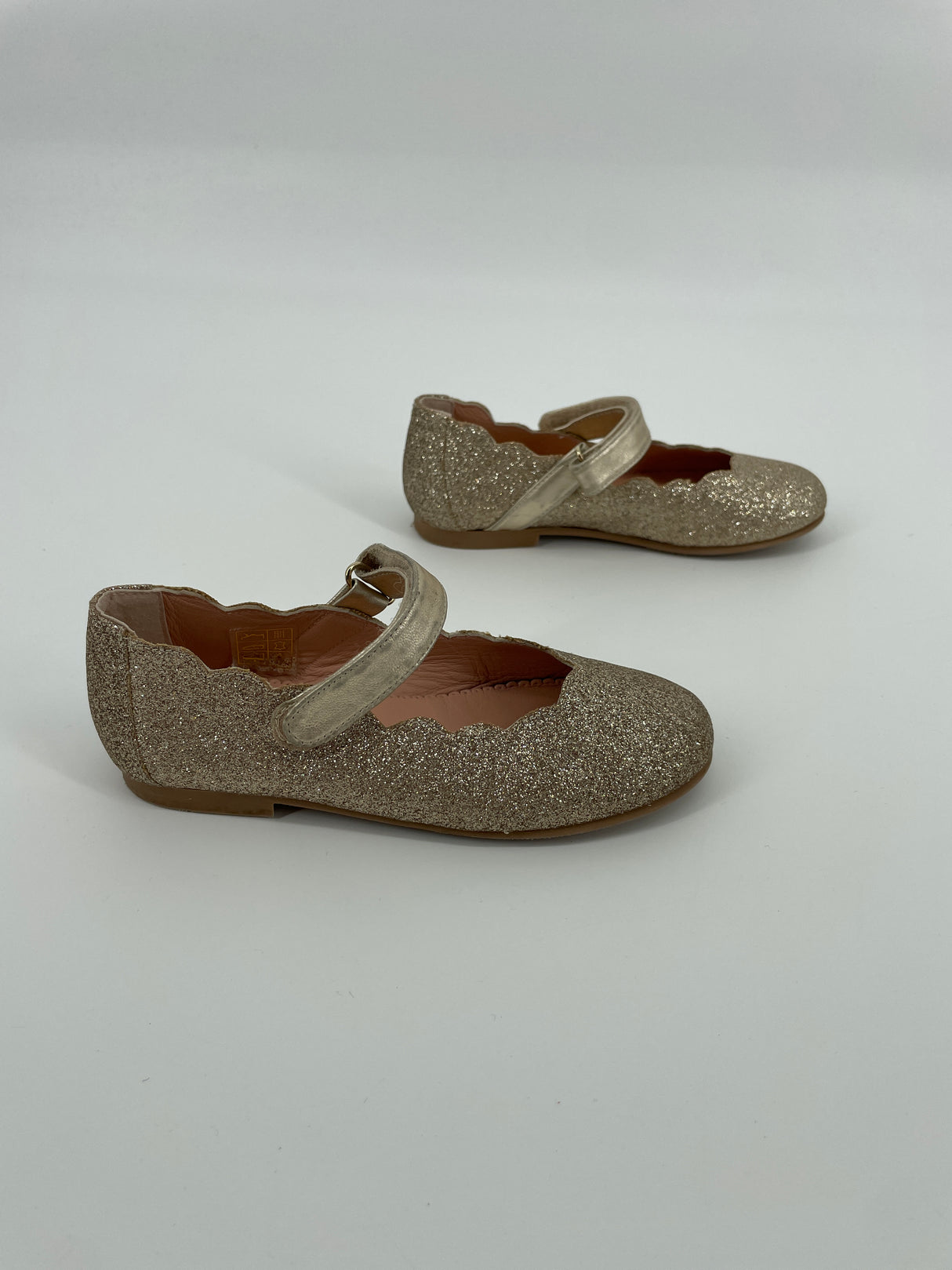 Classic Feest Schoenen Goud Glitter Maat 27