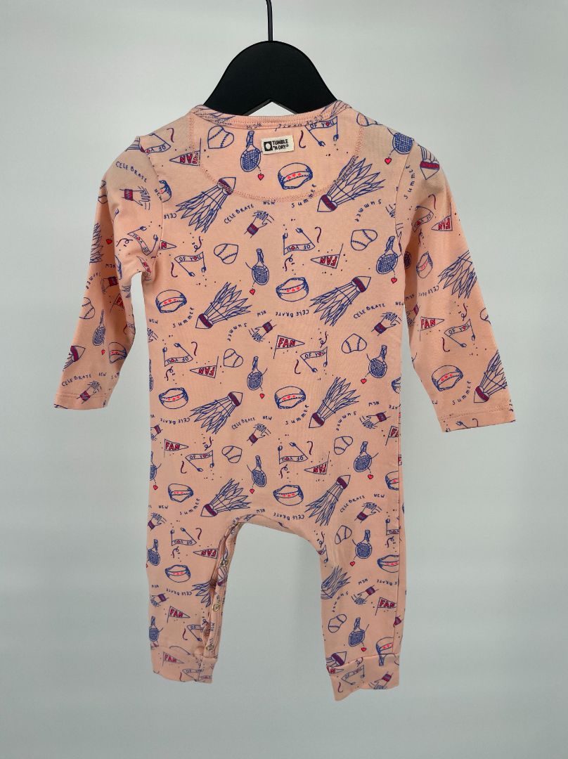 Babypak Roze met Print Maat 68