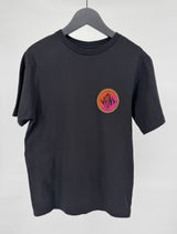 T-shirt Zwart Multi Color Print Maat 140 / 146