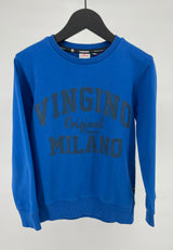 Trui Blauw met Logo Maat 140