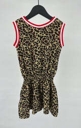 Jurk Bruin Mouwloos Luipaard Print Stay Wild Maat 110