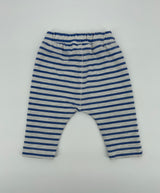 Baby Boy Broekje Blauw Beige Gestreept Maat 74