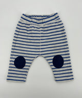 Baby Boy Broekje Blauw Beige Gestreept Maat 74