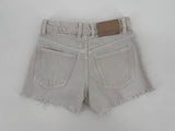 Korte Broek Denim Wit met Scheuren Maat 116