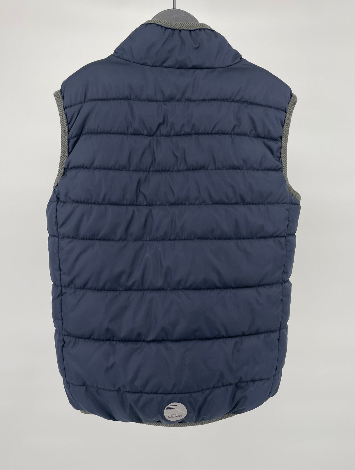 Bodywarmer Reversible Donkerblauw Blauw Spetters Maat 128